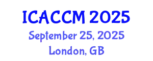 International Conference on Anesthesiology and Critical Care Medicine (ICACCM) September 25, 2025 - London, United Kingdom