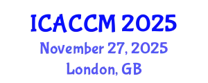 International Conference on Anesthesiology and Critical Care Medicine (ICACCM) November 27, 2025 - London, United Kingdom