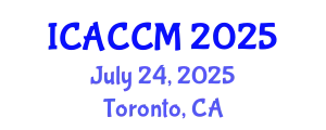 International Conference on Anesthesiology and Critical Care Medicine (ICACCM) July 24, 2025 - Toronto, Canada