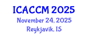 International Conference on Anesthesiology and Critical Care Medicine (ICACCM) November 24, 2025 - Reykjavik, Iceland