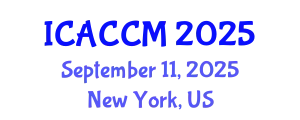 International Conference on Anesthesiology and Critical Care Medicine (ICACCM) September 11, 2025 - New York, United States