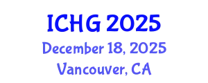 International Conference on Human Genetics (ICHG) December 18, 2025 - Vancouver, Canada