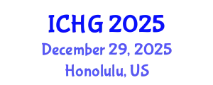 International Conference on Human Genetics (ICHG) December 29, 2025 - Honolulu, United States