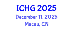 International Conference on Human Genetics (ICHG) December 11, 2025 - Macau, China