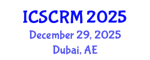 International Conference on Stem Cells and Regenerative Medicine (ICSCRM) December 29, 2025 - Dubai, United Arab Emirates