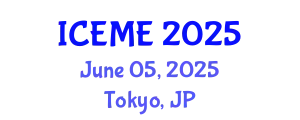 International Conference on Environmental Management and Engineering (ICEME) June 05, 2025 - Tokyo, Japan