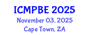 International Conference on Medical Physics and Biomedical Engineering (ICMPBE) November 03, 2025 - Cape Town, South Africa