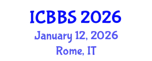 International Conference on Biotechnology and Biological Sciences (ICBBS) January 12, 2026 - Rome, Italy