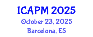 International Conference on Applied Physics and Mathematics (ICAPM) October 23, 2025 - Barcelona, Spain