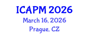 International Conference on Applied Physics and Mathematics (ICAPM) March 16, 2026 - Prague, Czechia