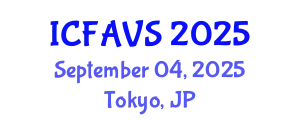 International Conference on Fisheries, Animal and Veterinary Sciences (ICFAVS) September 04, 2025 - Tokyo, Japan