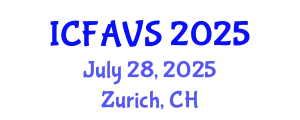 International Conference on Fisheries, Animal and Veterinary Sciences (ICFAVS) July 28, 2025 - Zurich, Switzerland
