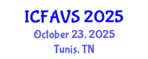 International Conference on Fisheries, Animal and Veterinary Sciences (ICFAVS) October 23, 2025 - Tunis, Tunisia