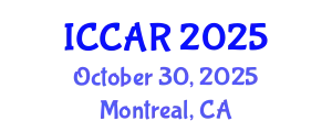 International Conference on Control, Automation and Robotics (ICCAR) October 30, 2025 - Montreal, Canada