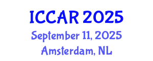 International Conference on Control, Automation and Robotics (ICCAR) September 11, 2025 - Amsterdam, Netherlands