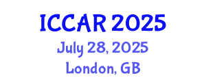 International Conference on Control, Automation and Robotics (ICCAR) July 28, 2025 - London, United Kingdom