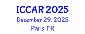 International Conference on Control, Automation and Robotics (ICCAR) December 29, 2025 - Paris, France