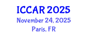 International Conference on Control, Automation and Robotics (ICCAR) November 24, 2025 - Paris, France