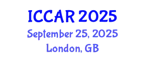 International Conference on Control, Automation and Robotics (ICCAR) September 25, 2025 - London, United Kingdom
