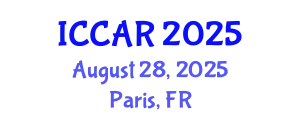 International Conference on Control, Automation and Robotics (ICCAR) August 28, 2025 - Paris, France