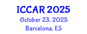International Conference on Control, Automation and Robotics (ICCAR) October 23, 2025 - Barcelona, Spain