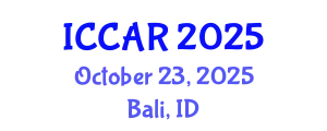 International Conference on Control, Automation and Robotics (ICCAR) October 23, 2025 - Bali, Indonesia
