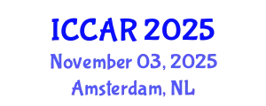 International Conference on Control, Automation and Robotics (ICCAR) November 03, 2025 - Amsterdam, Netherlands