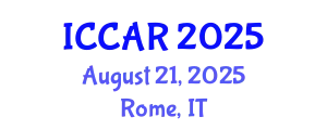 International Conference on Control, Automation and Robotics (ICCAR) August 21, 2025 - Rome, Italy