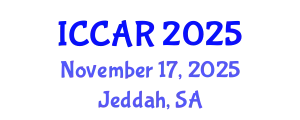 International Conference on Control, Automation and Robotics (ICCAR) November 17, 2025 - Jeddah, Saudi Arabia