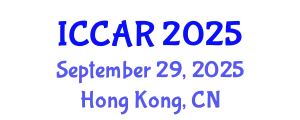 International Conference on Control, Automation and Robotics (ICCAR) September 29, 2025 - Hong Kong, China
