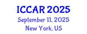 International Conference on Control, Automation and Robotics (ICCAR) September 11, 2025 - New York, United States