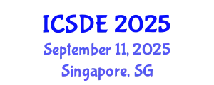 International Conference on Software and Data Engineering (ICSDE) September 11, 2025 - Singapore, Singapore