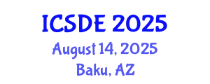 International Conference on Software and Data Engineering (ICSDE) August 14, 2025 - Baku, Azerbaijan