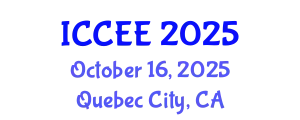 International Conference on Computer and Electrical Engineering (ICCEE) October 16, 2025 - Quebec City, Canada