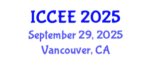 International Conference on Computer and Electrical Engineering (ICCEE) September 29, 2025 - Vancouver, Canada