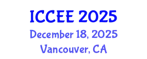 International Conference on Computer and Electrical Engineering (ICCEE) December 18, 2025 - Vancouver, Canada
