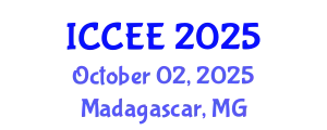 International Conference on Computer and Electrical Engineering (ICCEE) October 02, 2025 - Madagascar, Madagascar