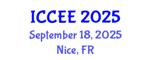 International Conference on Computer and Electrical Engineering (ICCEE) September 18, 2025 - Nice, France