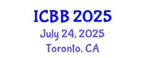 International Conference on Bioinformatics and Biomedicine (ICBB) July 24, 2025 - Toronto, Canada