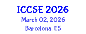 International Conference on Computer and Software Engineering (ICCSE) March 02, 2026 - Barcelona, Spain