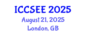 International Conference on Civil, Structural and Environmental Engineering (ICCSEE) August 21, 2025 - London, United Kingdom