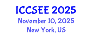 International Conference on Civil, Structural and Environmental Engineering (ICCSEE) November 10, 2025 - New York, United States