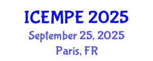 International Conference on Electrical Machines and Power Electronics (ICEMPE) September 25, 2025 - Paris, France
