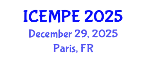 International Conference on Electrical Machines and Power Electronics (ICEMPE) December 29, 2025 - Paris, France