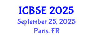 International Conference on Biomedical Science and Engineering (ICBSE) September 25, 2025 - Paris, France