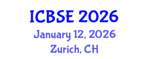 International Conference on Biomedical Science and Engineering (ICBSE) January 12, 2026 - Zurich, Switzerland