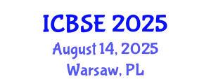 International Conference on Biomedical Science and Engineering (ICBSE) August 14, 2025 - Warsaw, Poland