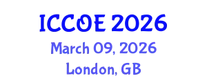 International Conference on Coastal and Ocean Engineering (ICCOE) March 09, 2026 - London, United Kingdom