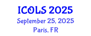 International Conference on Optics, Lasers and Spectroscopy (ICOLS) September 25, 2025 - Paris, France