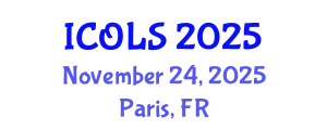 International Conference on Optics, Lasers and Spectroscopy (ICOLS) November 24, 2025 - Paris, France
